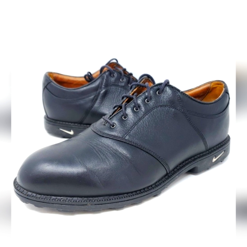 Men's Nike Kempshall Saddle Leather Golf Shoes 10.5 like New gentle used!